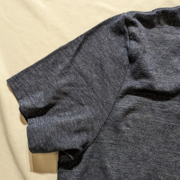 Lucky Brand Blue Good Luck and Good Fortune Joker Card Shirt, Size L - Picture 9 of 11